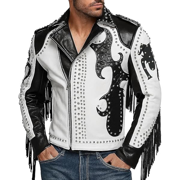 Punk Leather Jacket - Black Rivet Leather Jacket - Black